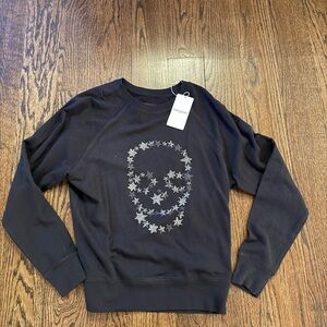 Zadig & Volatire black skull crew neck